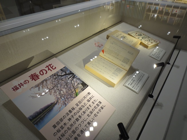 春描いた文学 展示風景