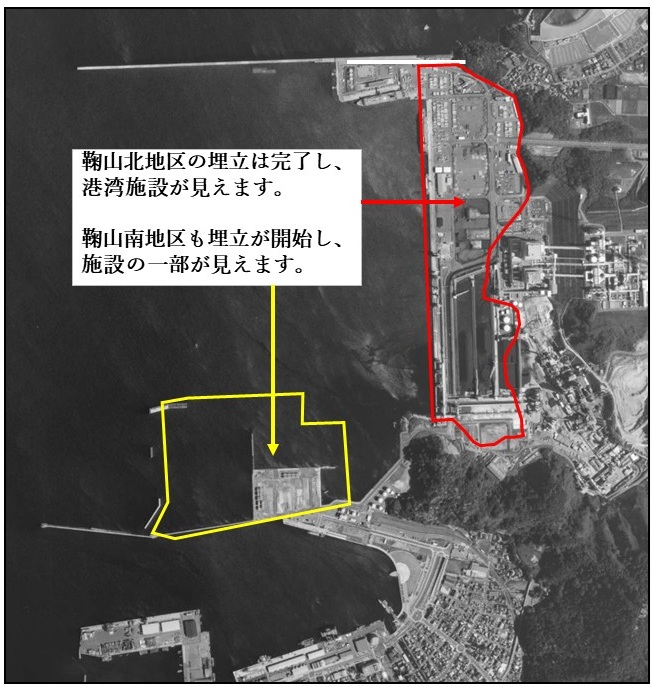 埋立後(平成16年5月6日時点)