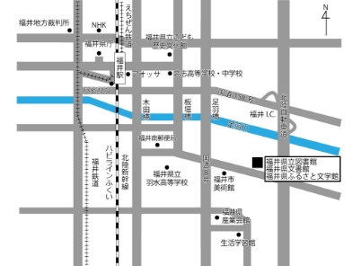 図書館・文書館・ふるさと文学館の地図