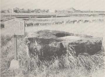 写真128 篠尾廃寺の礎石