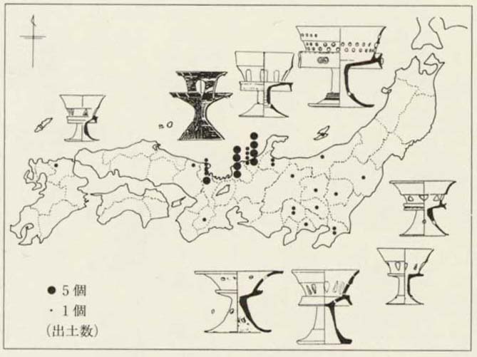 図17 北陸型装飾器台の分布