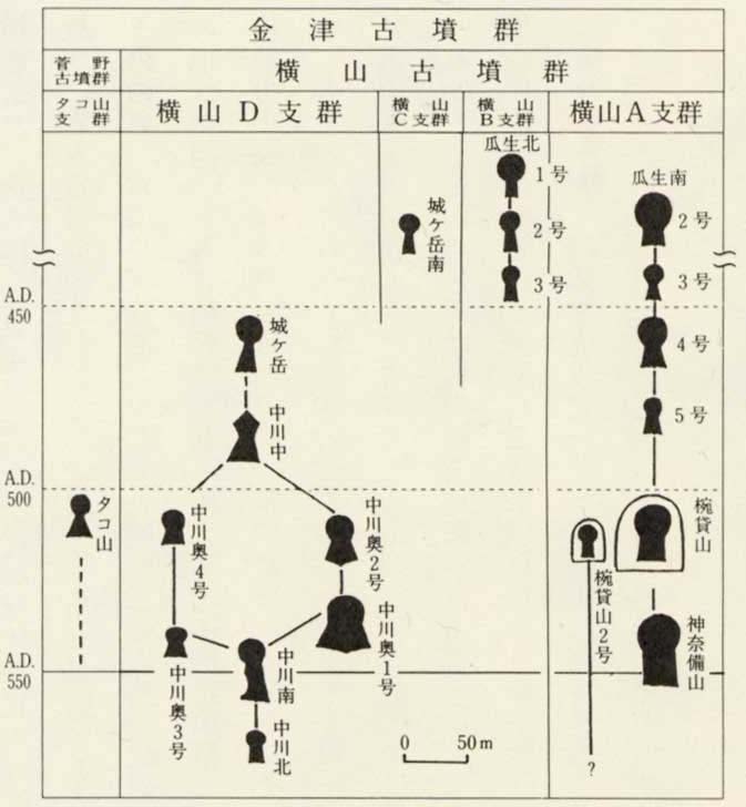 図29 横山・菅野古墳群の首長系譜