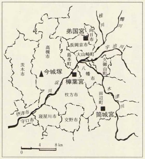 図34　継体天皇の「遷都」概要図
