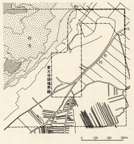 図76 高串村口分田地図の現地比定