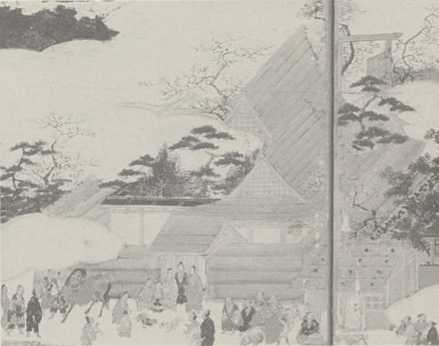 写真183 京都斯波邸（上杉家本「洛中洛外図屏風」）