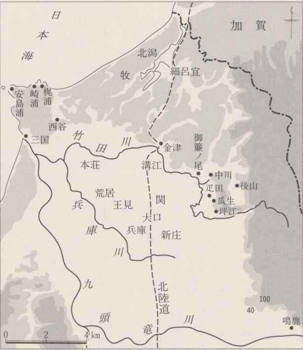 図26　坂井郡河口・坪江荘付近図