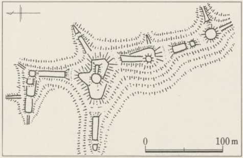 図54　瓜生城跡要図