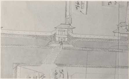 写真130 大野城鳩門(元禄8年の「大野城破損修復之願絵図」