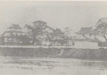 写真207 福井城二ノ丸の二重櫓と百間堀