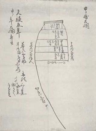写真40 早源浦甲ケ崎大網寸法図