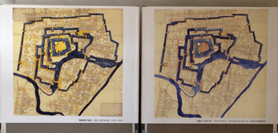 「慶長御城下絵図」「越前北ノ庄城ノ図」（松平文庫1310）複製