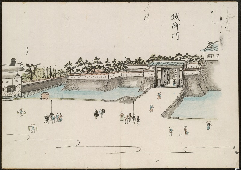 「福井城旧景」（福井県立図書館貴重資料、1927年写）