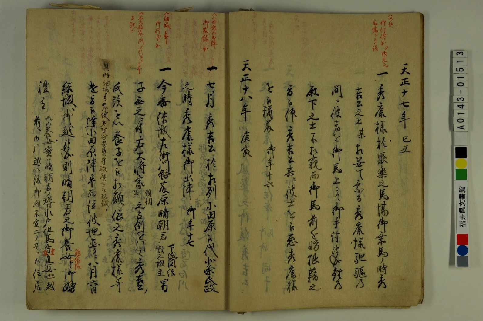 御家譜御下書之草案