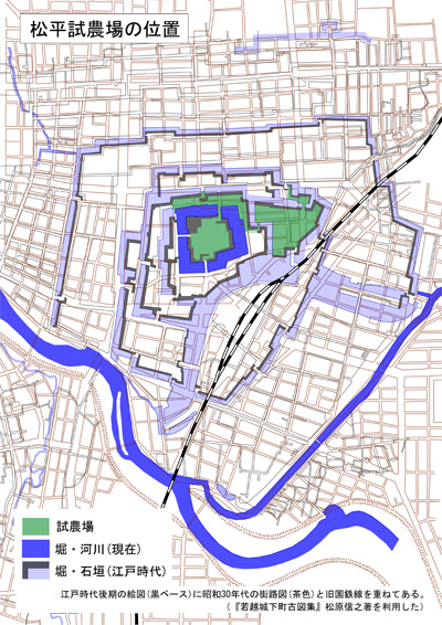 図　松平試農場の位置