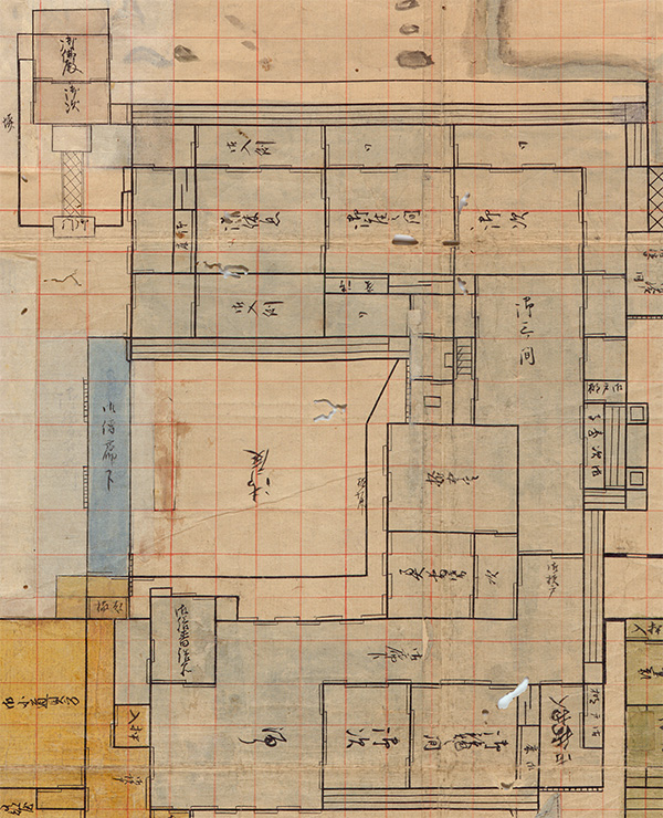 「御座所御絵図」（部分）松平文庫　福井県立図書館保管1379（M74-32）