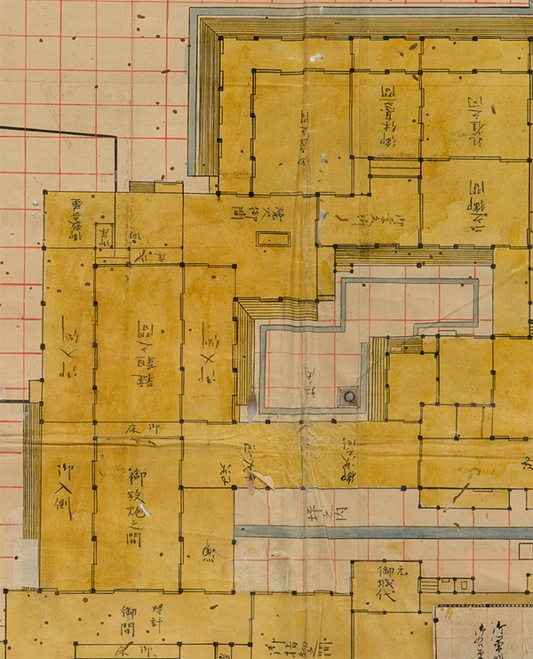 「御本丸御絵図」（部分）松平文庫　福井県立図書館保管