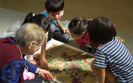 春山小学校・公民館へ貸し出した複製シート　福井県文書館月替展示2015.1