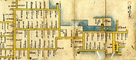 「戊午屋舗絵図（福井藩家中屋敷絵図）」　福井県文書館蔵