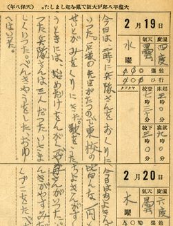 「小学生日記」　1941年