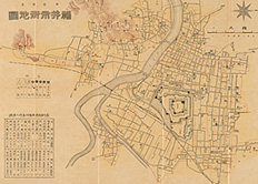 白川先生が生まれた翌年、1911（明治44）年の福井市街地図