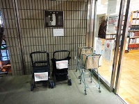 ２階ベビーカー置き場の写真